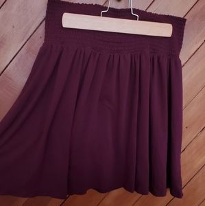 H&M Basics Maroon Skirt